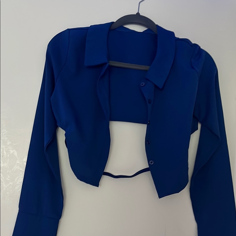 Elegant Blue Women's Top